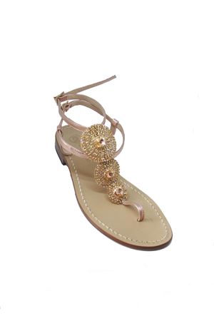 Platinum and pinkish crystals sandals Da Costanzo | S3690ROSA2